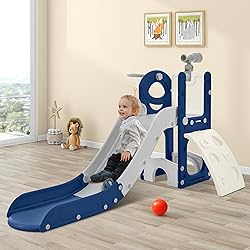 Virubi 5 in 1 Toddler Slide Playset, Climbing Toys