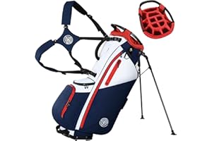 SHOPSOURCE Golf Stand Bag 14 Way, Lightweight Golf Bags for Men Women with Stand, Padded Ergonomic Double Strap, Full Length Dividers, Multiple Pockets, Rain Hood
