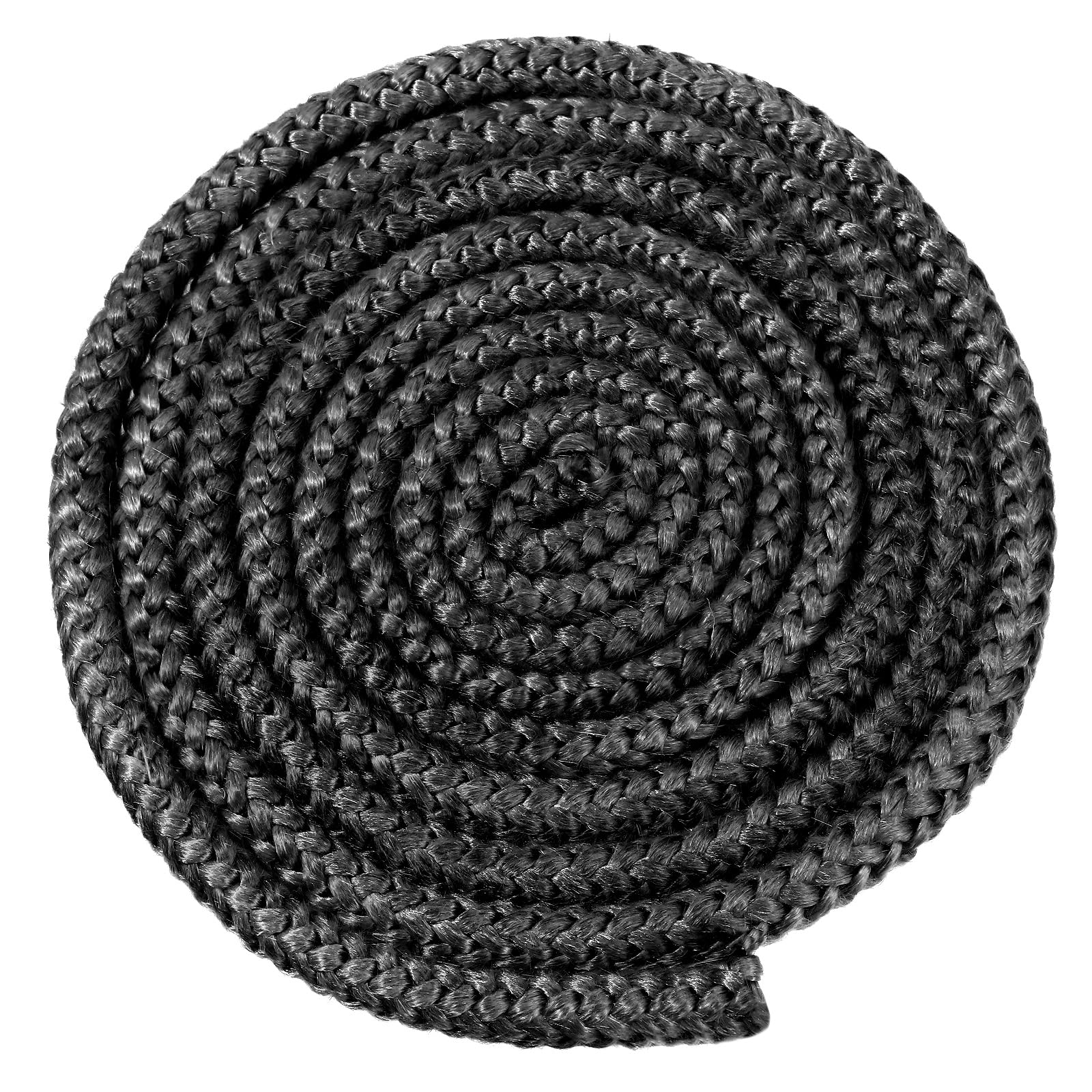 10mm x 1.85m Black Stove Rope Door Gasket Stove Fiberglass Cord Wood Rope Seal Replacement Gasket for Wood burning Stoves