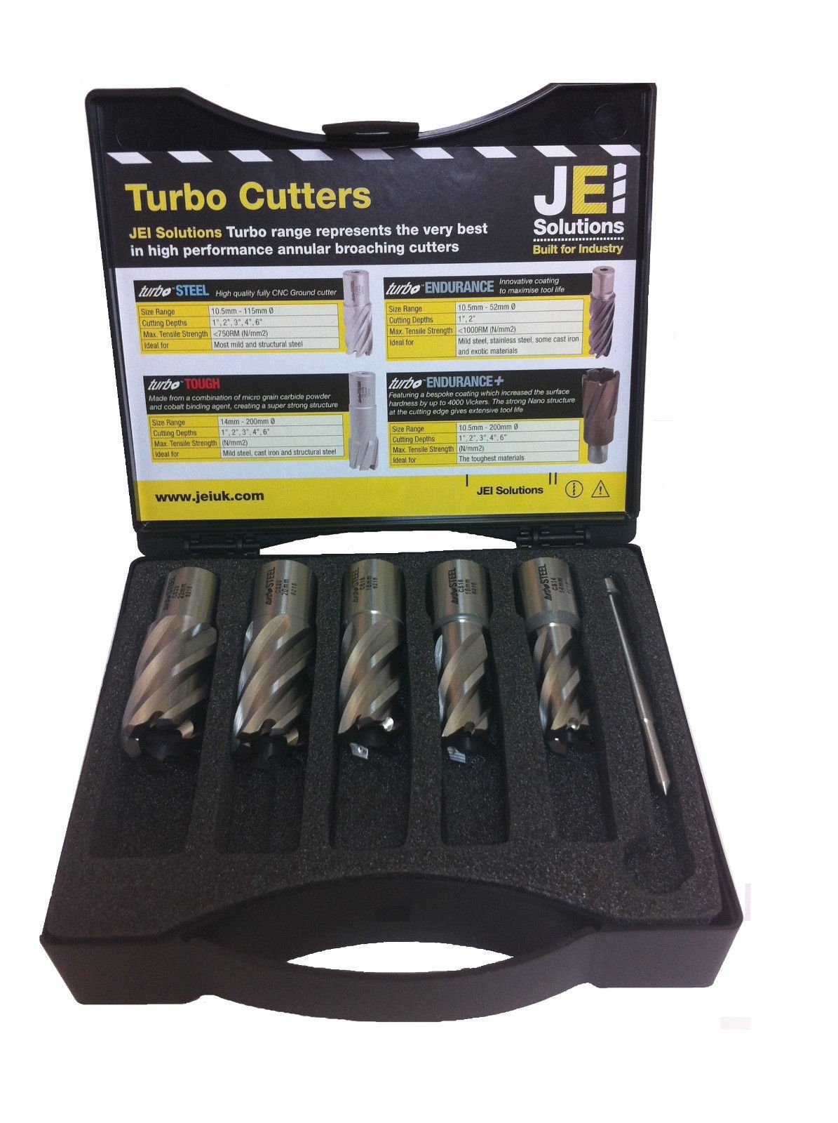 5 Piece Magnetic Drill Rota Slugger Annular Broach Hole Cutter Set