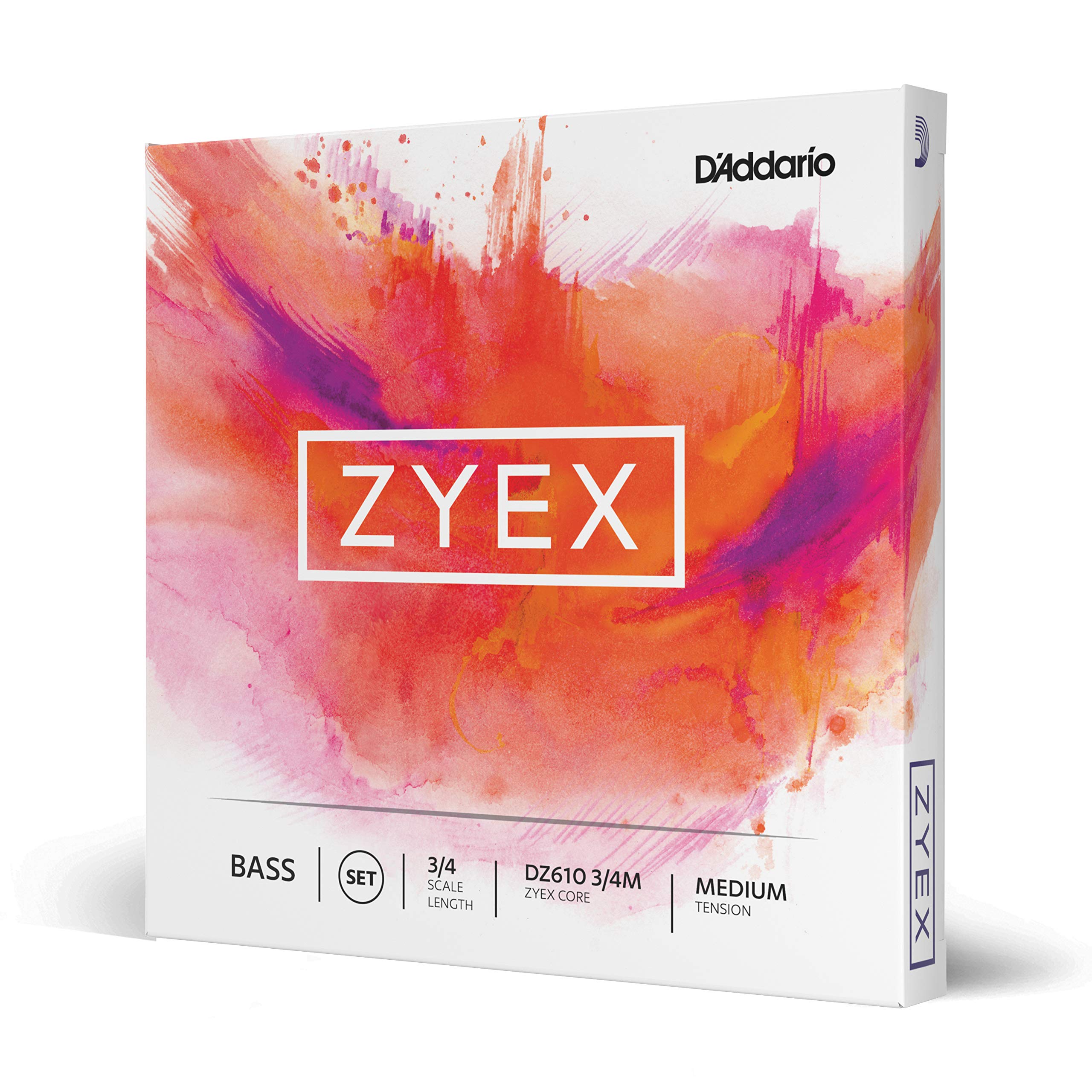 D'Addario Zyex 3/4 Scale Medium Tension Bass String Set