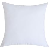 TangDepot 100% Cotton Solid Throw Pillow Cover 14x14 White | 100% cotton, same-color zip, machine wash &amp; air dry. For living room, bedroom, office, car. 42 colors, 11 sizes. Cover only.