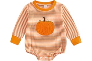 Rourufy St Patricks Day Baby Boy Outfit Newborn Waffle Shamrock Onesie Sweatshirt Bubble Romper Top Infant Spring Clothes