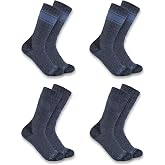 Carhartt Men's Heavyweight Crew Sock 4 Pack