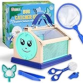 Garma Bug Catcher Kit for Kids, Outdoor Explorer Kit for Toddler with Insect Collection Box Bug Catching Tools and Magnifying Glass Spring Insect Catching Kit Summer Nature Toys Birthday Gifts