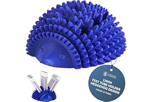 S I Schaller Industries Hedgehog Test Tube Rack – For 13mm Lab Vertical Storage Tubes Organizer, Holds 12 Glass or Plastic Test Tube Holder Rack, Vial Holder, Phlebotomy Supplies and Equipment– Royal Blue
