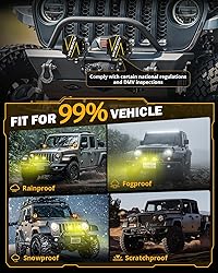 Auxbeam V-Ultra Series 3 Inch 108W LED Round