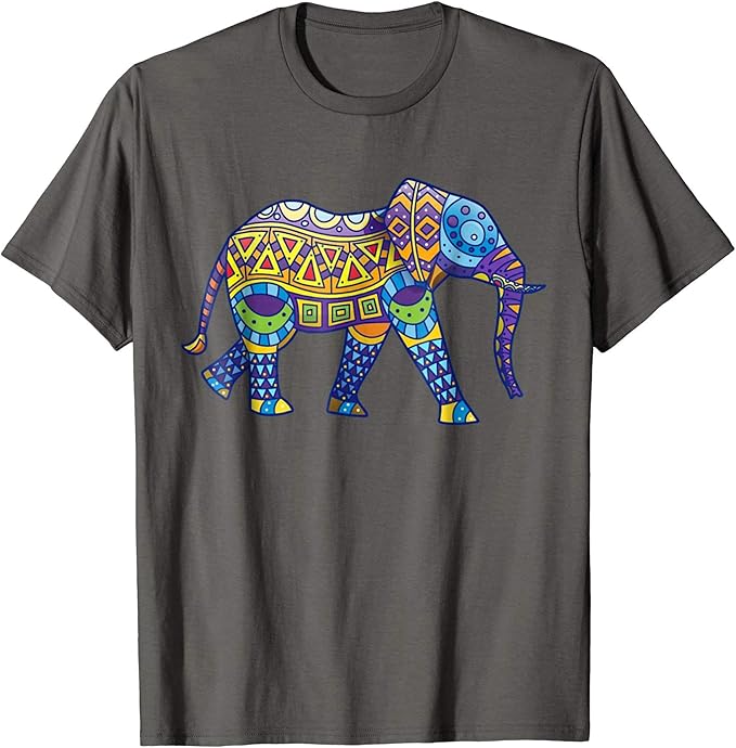 Amazon.com: Elephant Shirt - Funny Elephant Colorful T shirts: Clothing