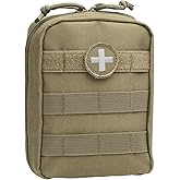 Orca Tactical First Aid Molle Pouch - Heavy Duty IFAK Pouch - Empty Medical Pouch Ideal for Military Use EMTs Law Enforcement Camping and Hiking - Med Pouch for Optimal Organization