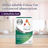 Solvotrin Active Folic 400 mcg L-Methylfolate 60 Capsules Vegan view 2