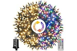 Ollny Christmas Lights, 210FT 640LED Color Changing Christmas Tree Lights with 11 Modes Remote Control, Outdoor Christmas Lights for Outside Indoor Patio Weddings Xmas Decorations