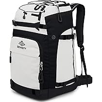 Hikenture Sac à Dos Rembourré 50L Pour Chaussures Ski & Snowboard - Compartiment Casque, Vêtements Et Équipement