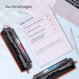 HALLOLUX 203X Toner 4PK for HP CF540X CF541X CF542X CF543X M254 M281 MFP view 2