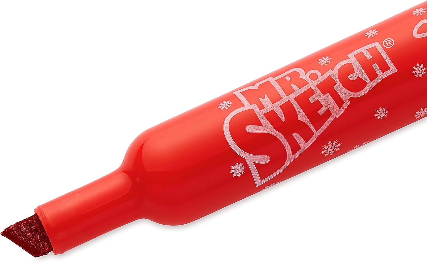 Mr. Sketch Scented Markers, Chisel Tip, Holiday Colors , 6-Count: Office Products