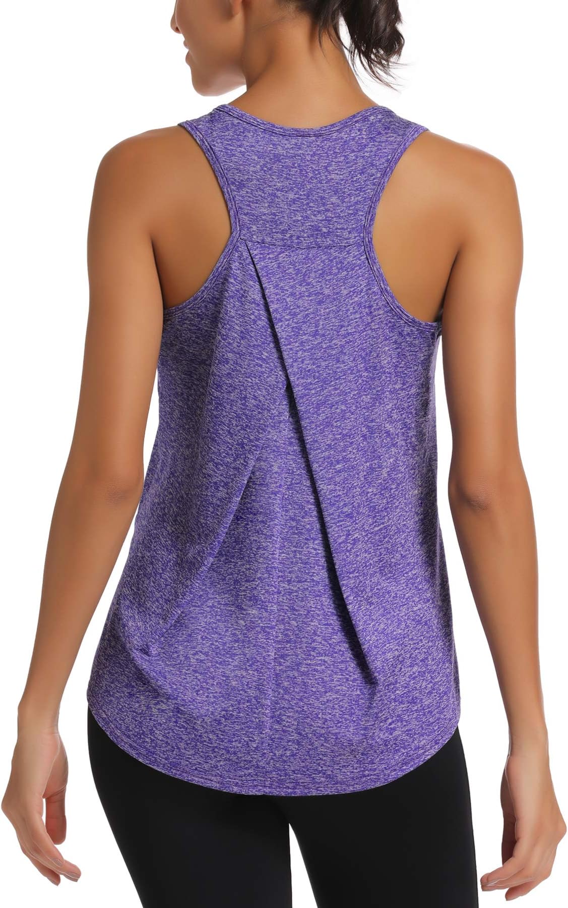HLXFHBWorkout Tank Tops for Women Gym Exercise Athletic Yoga Tops Racerback Sports Shirts