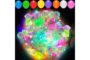 Aogist 100pcs Mutilcolor Balloon Lights, Long Standby Time Waterproof Mini Ball Light, Round LED Flash Lamp for Paper Lantern Balloon Party,Wedding,Birthday,Festival,New Year and Christmas Decorative