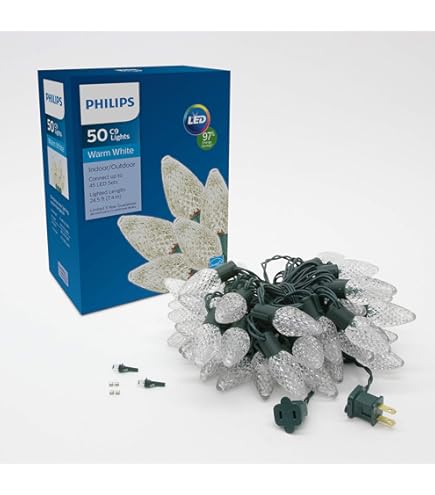 その他 C9 Amazon.com: Philips 50LT LED Bicolor Faceted C9 Lights