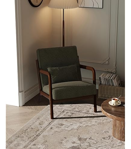 Amazon.com: Omax Decor Zola Mid Century Modern Accent Chair Arm