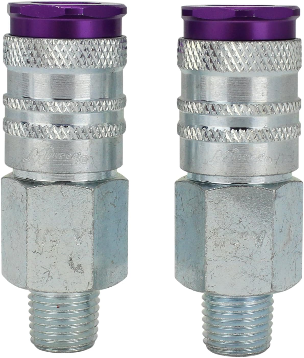 ColorFit by Milton HIGHFLOWPRO S-314VKIT Coupler & Plug Kit - (V-Style, Purple) - 1/4" NPT, (14-Piece) - - 