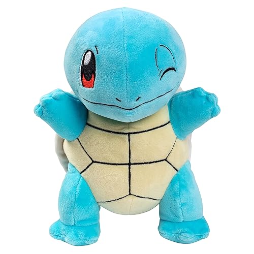 Pokemon Squirtle 8" Plush Toy - Quality Soft Stuffed Animal Figure - Gift for Kids, Boys, Girls - 2+