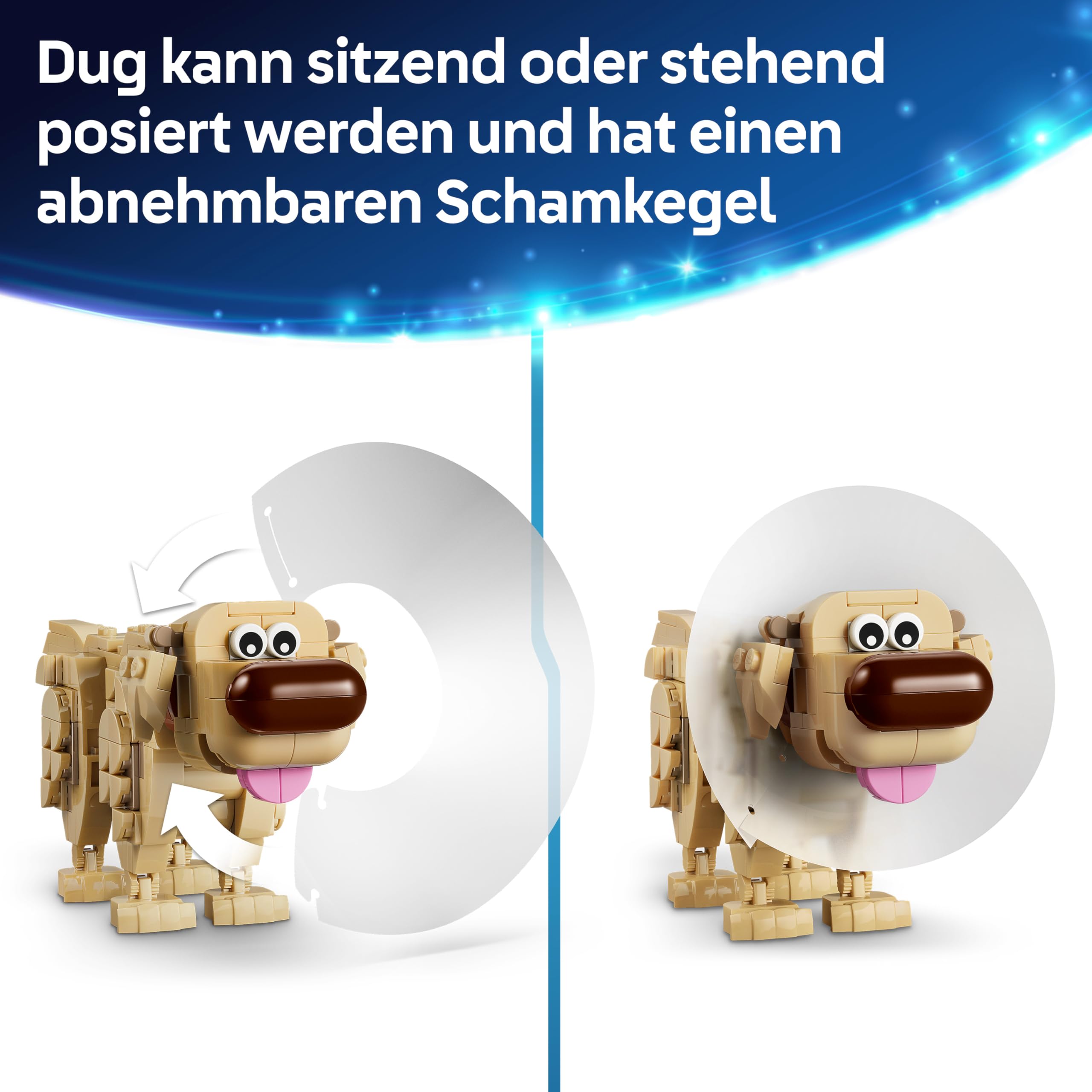 LEGO ǀ Disney and Pixar Kevin und Dug - Spielzeug Golden Retriever Hund & exotischer Vogel - DIY Deko fürs Kinderzimmer - Geburtstagsgeschenk für Mädchen ab 9 Jahren & Fans des Films Oben - 43290 5