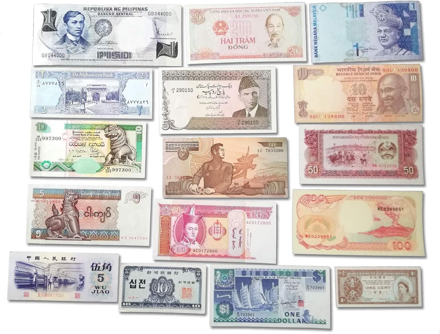 World Paper Money: 10 Banknotes from Asia - Image 3