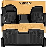OEDRO Floor Mats Fits for 2017-2026 Ford F-250/F-350 Super Duty Crew Cab with 1st Row Bench Seat, with Under Storage Box, Custom Fit Black TPE All-Weather Protection Floor Liners
