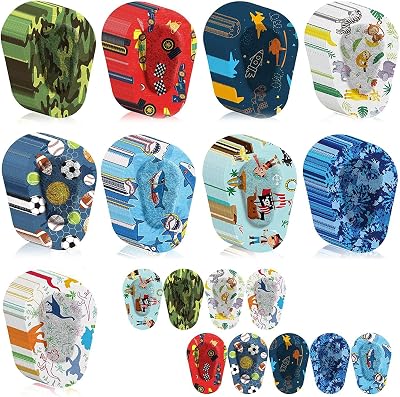 SAVITA 90 Pcs Colorful Eye Patches for Kids Non Woven Adhesive Patch 9 Styles