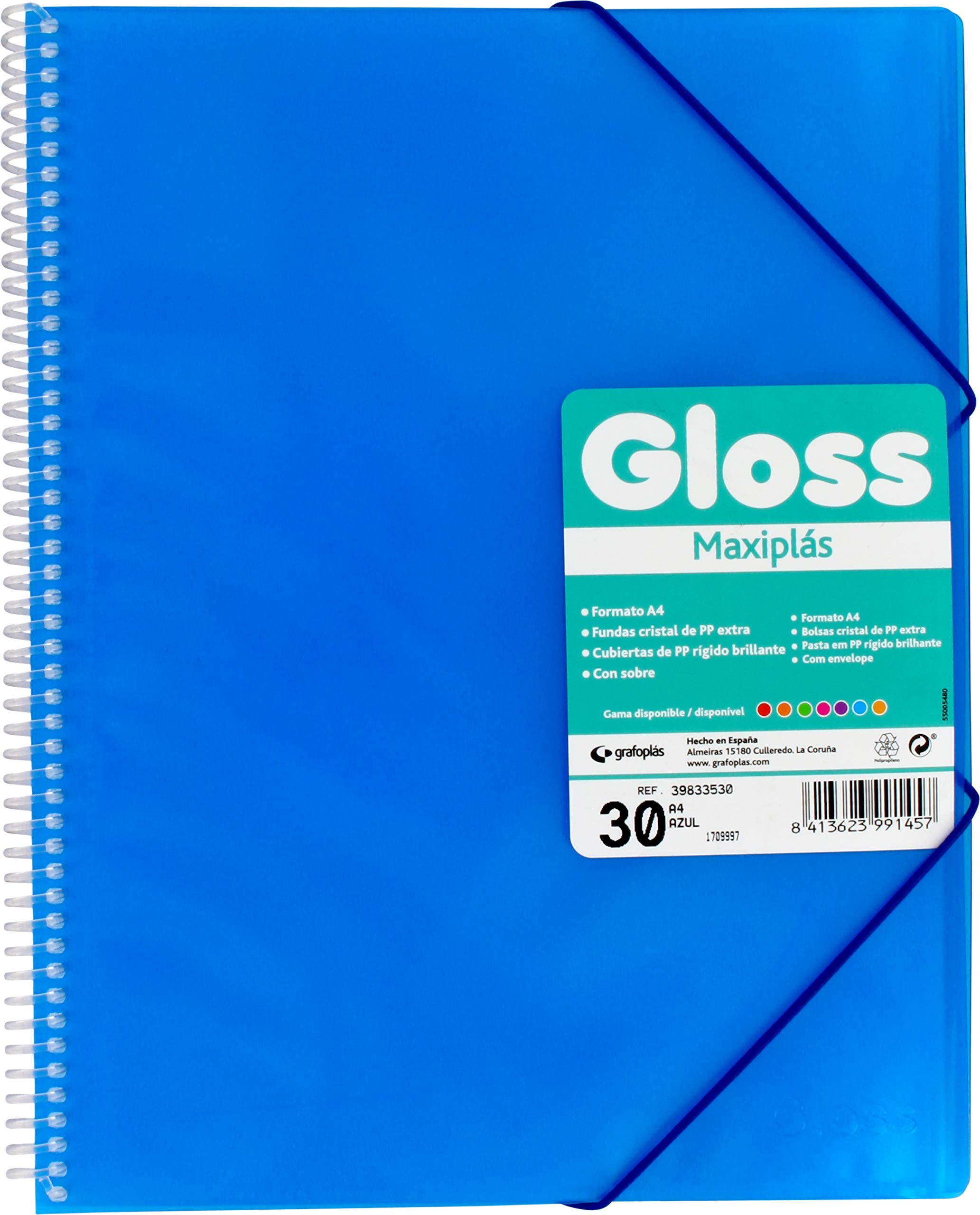 Grafoplás Folders of Covers 30 Fundas Blue