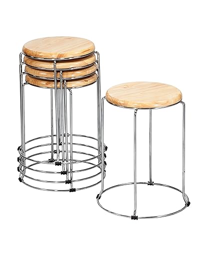 Da URBAN Wood Stools (Set of 5) - ISO and BIFMA Certified