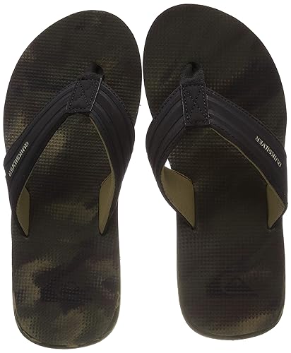 quiksilver brown flip flops