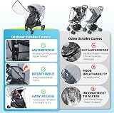 Orzbow Universal Rain Cover for Pram - EVA 0.2mm, Zip Opening, Breathable view 7