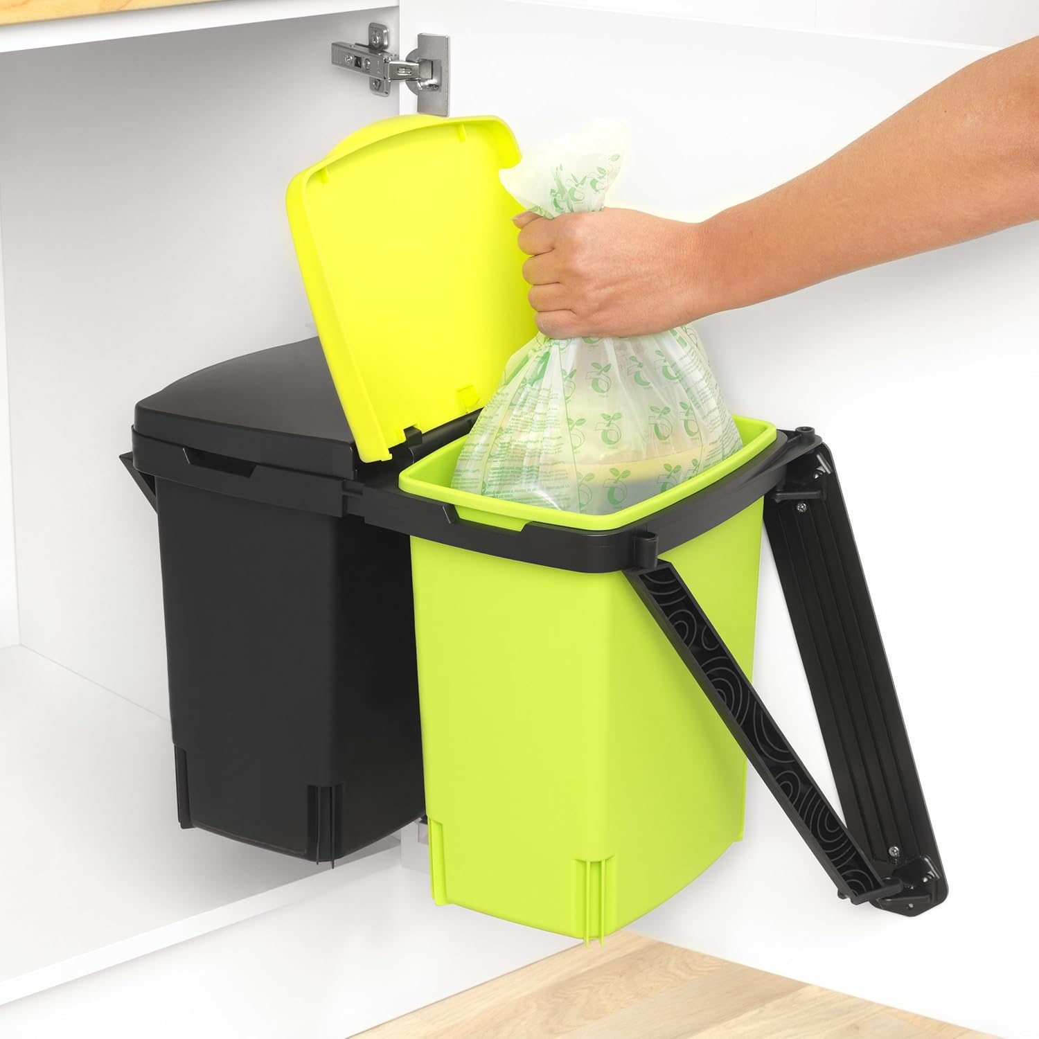 Brabantia Built In Cubo De Basura 2 X 10 Litros Dos Compartimientos