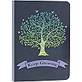 Tree of Life Journals For Women & Men A5 Lined Wide Ruled Writing Personal Diary Notebooks 180° Lay Flat Thick Paper Hard Cover Leatherette 200 Pages(Blue)