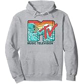 Mademark x MTV - MTV Catch a Wave MTV Surfer Logo Retro Graphic Pullover Hoodie