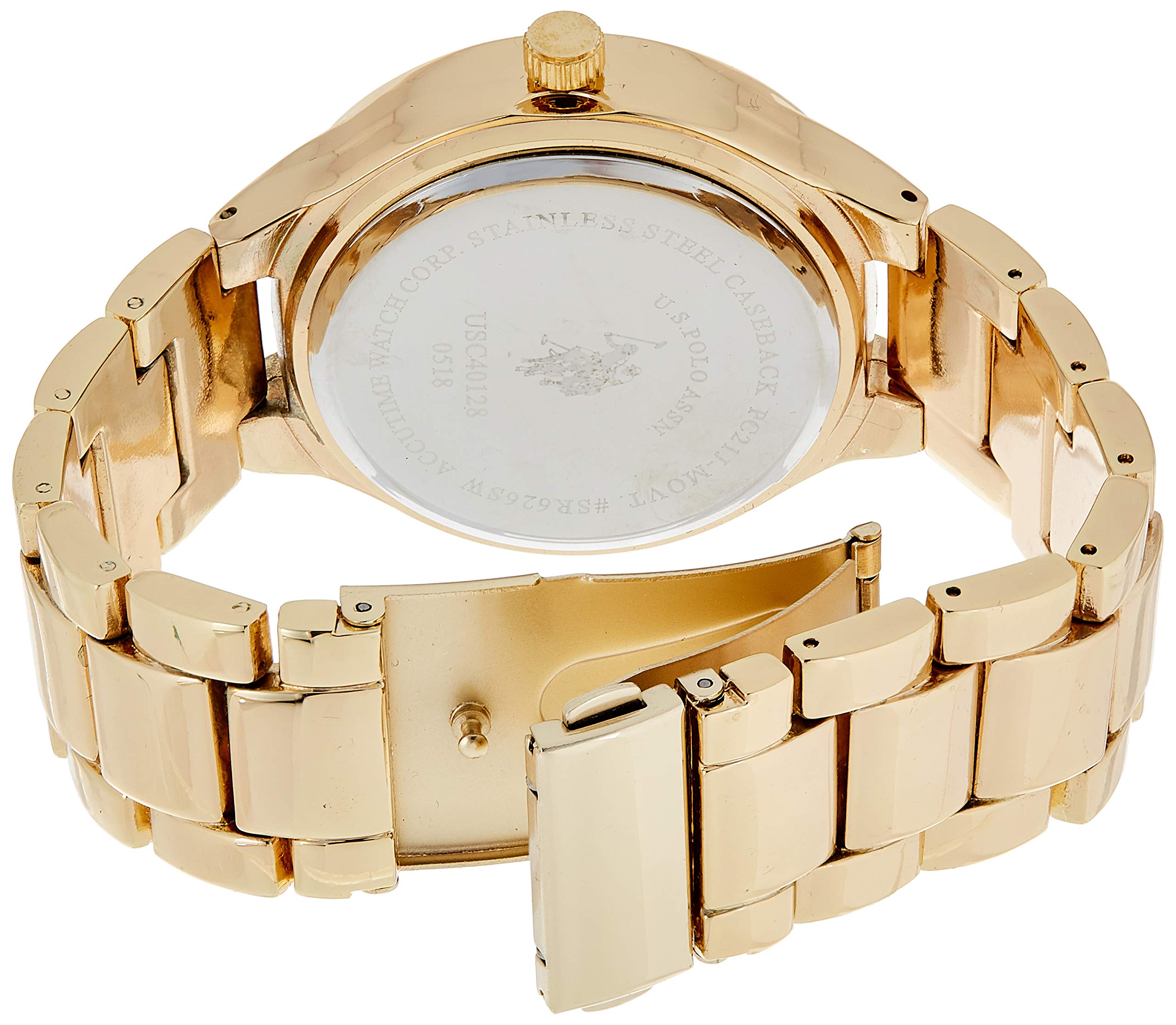 米国ポロ協会。Women 's Quartz Metal and Alloy Casual Watch, Color : gold-toned (モデル: usc40128 )