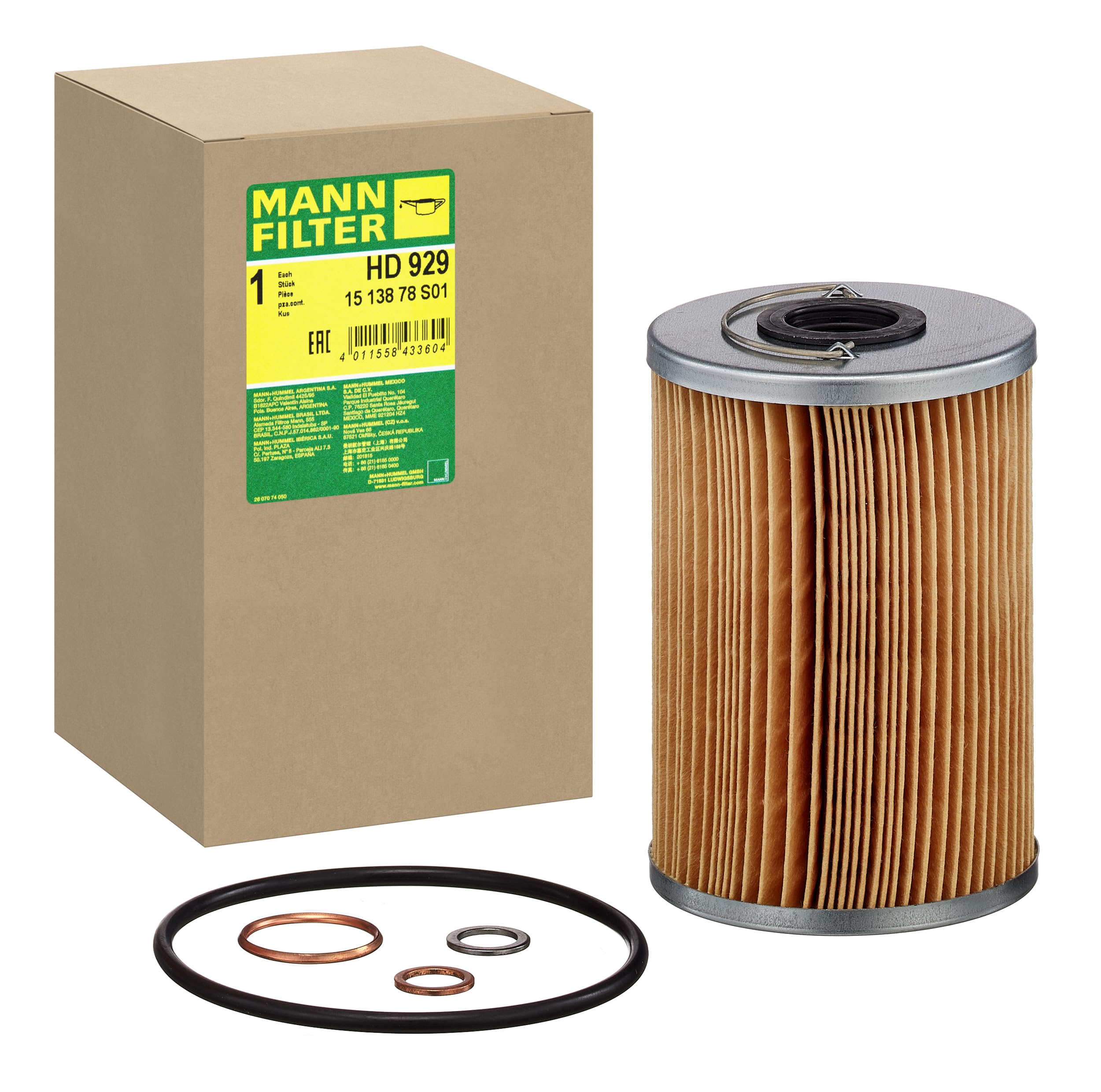 MANN-FILTER H 929 x Oil Filter - for Cars + Transporters