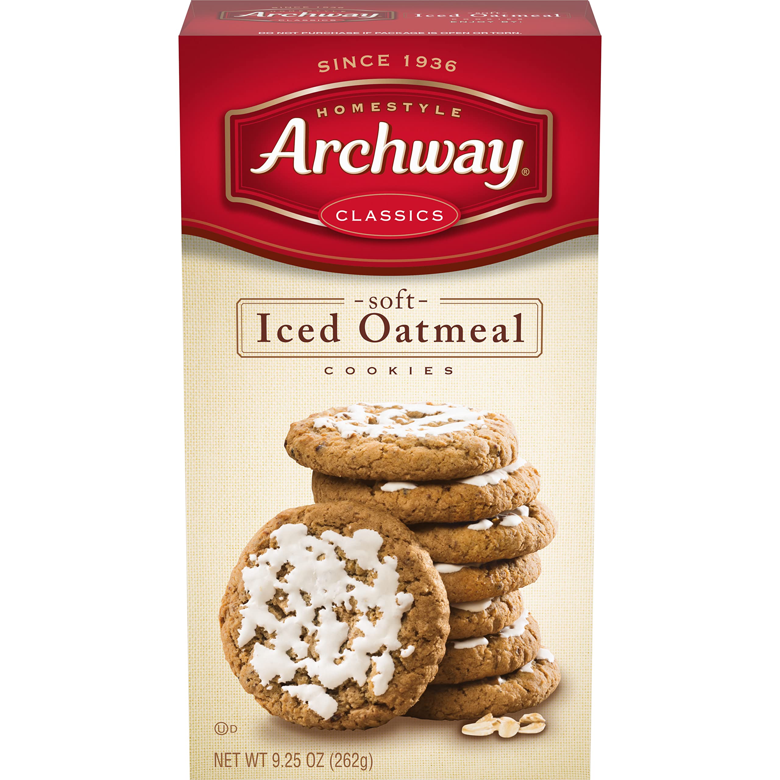 Photo 1 of ***EXP NOV 1 ,2025***Archway Cookies, Soft Iced Oatmeal Cookies, 9.25 Oz