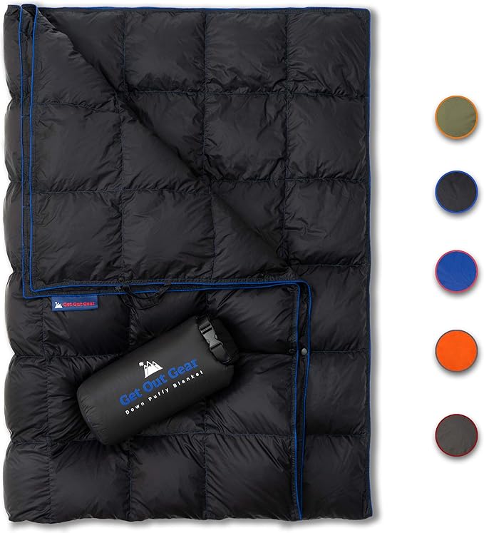 Get Out Gear Down Camping Blanket Outdoor Lightweight Packable 650 Fill Power