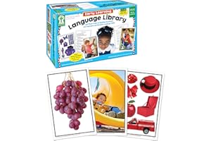 CARSON DELLOSA EDUCATION Key Education 160 Early Learning Toddler Flash Cards Ages 3+, Photographic Vocabulary Flash Cards for Toddlers, Toddler Speech Therapy Flash Cards for Preschool & Kindergarten Special Learners