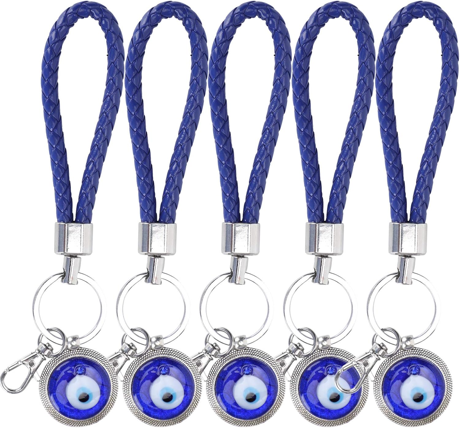 Eye Keychain, 5 Keychains Lucky Eye Keychain Blue Eye Keycha Durable