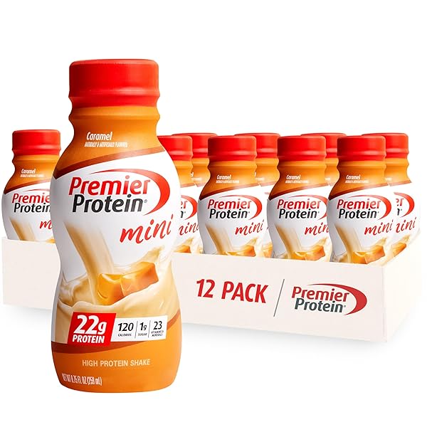 PREMIER PROTEIN SHAKE MINIS, CARAMEL, 22G PROTEIN, 120...