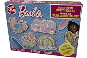 Cookie Decorating Kit Compatible with Create-A-Treat Barbie, 8-pc, 344g
