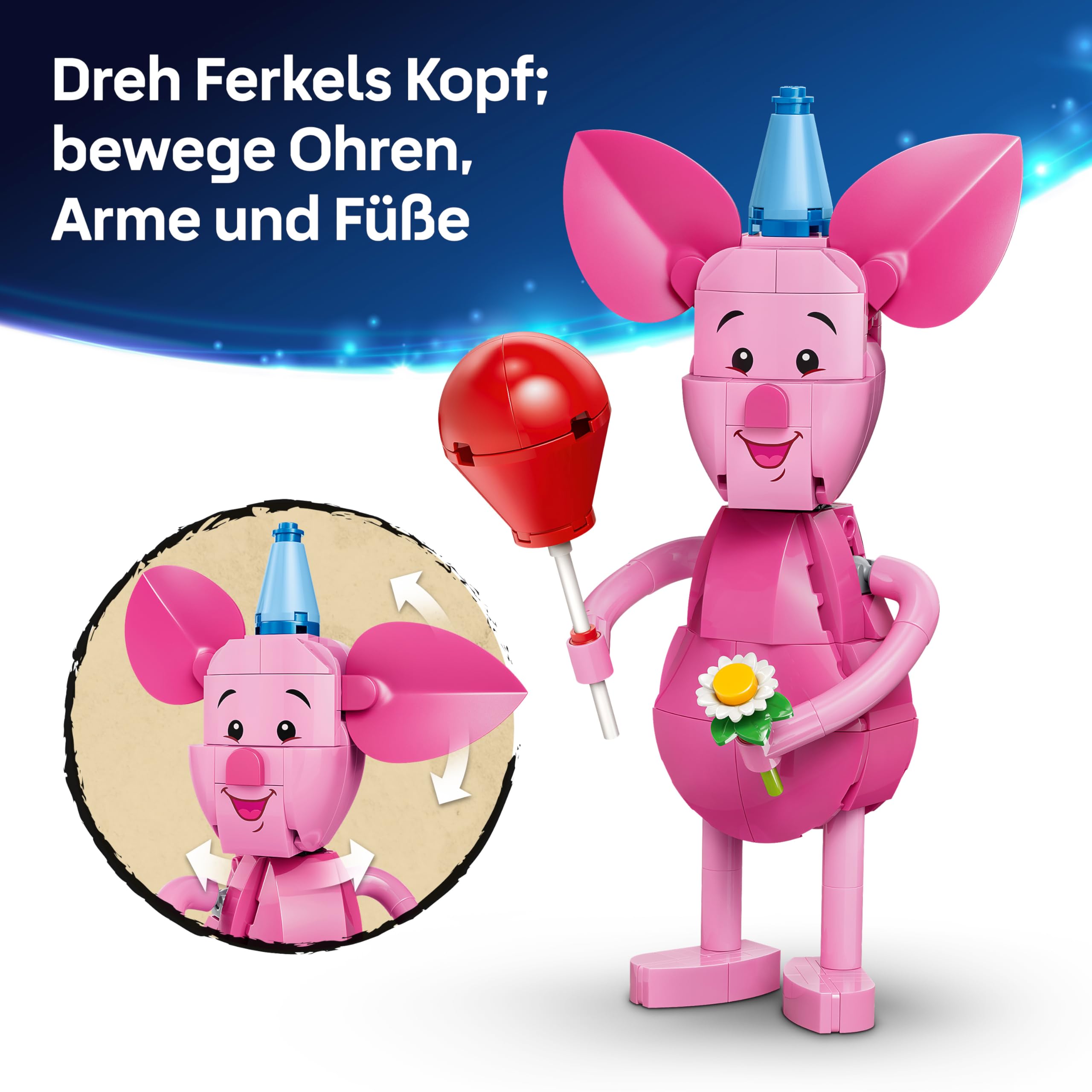 LEGO | Disney Ferkels Geburtstagsspaß - Spielzeug mit niedlicher Tierfigur, Geburtstagskuchen & Sammler Minifigur - Geschenkidee für Mädchen ab 9 Jahren & Fans - 43305 5