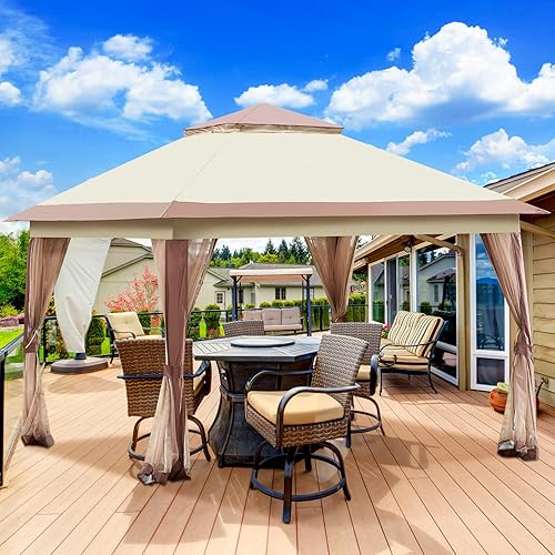 Patio 11'x11' Pop-Up Gazebo Tent Aoxun Outdoor Portable Gazebo