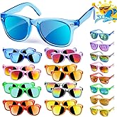 Kids Sunglasses Bulk Party Favors - 16 Packs Boys Girls Sunglasses for Kids Age 3-8 with UV 400 Protection, Neon Sunglasses for Kids Party