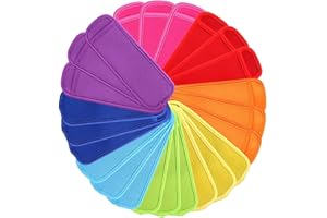 Reusable Popsicle Bags Ice Pop Sleeves Antifreezing Sleeves (24, Assorted Color)