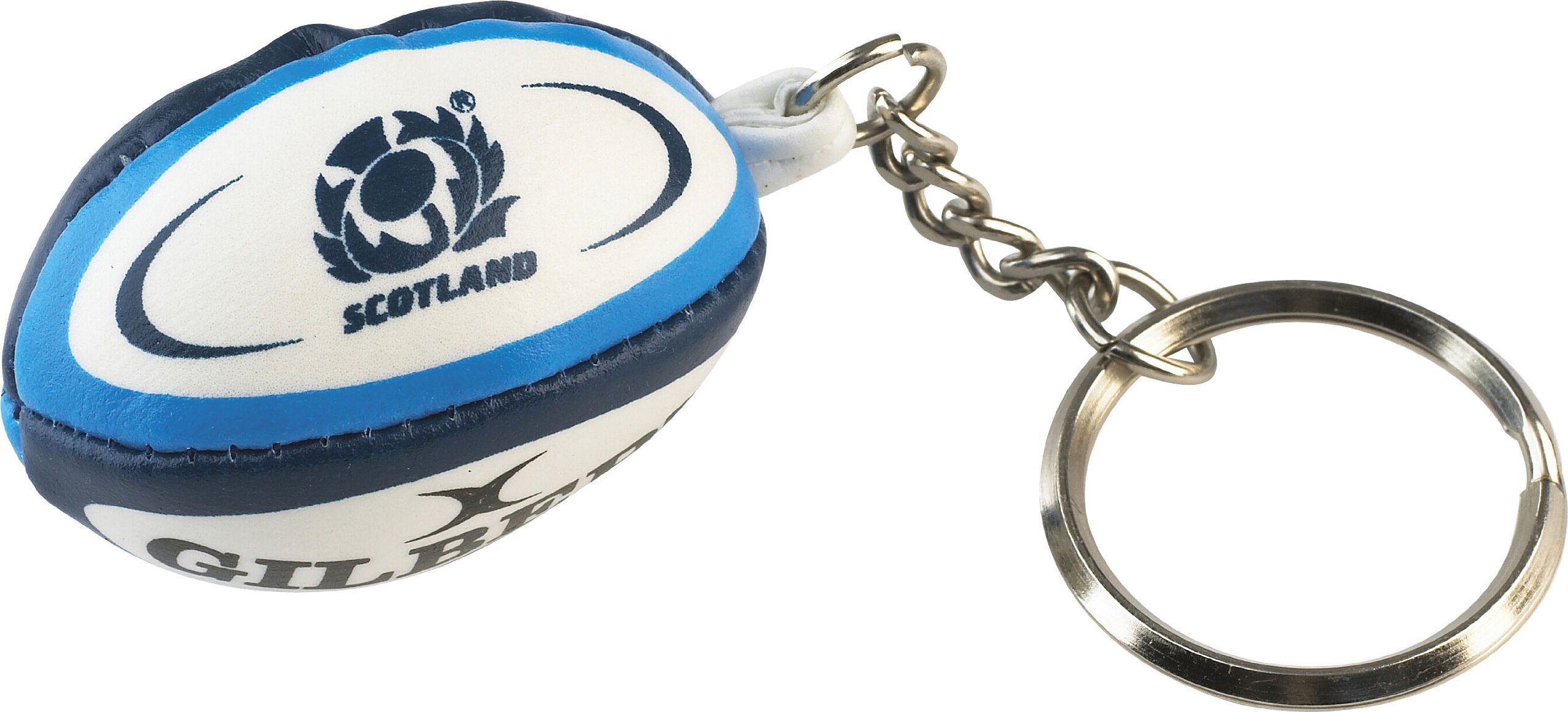 Gilbert Unisex Adult Scotland Rugby Ball Keyring - Multi-Colour, One Size