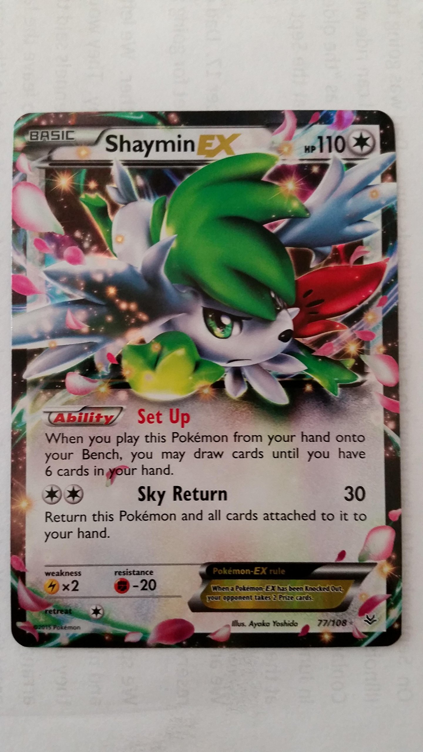 Pokemon - Shaymin-EX (77/108) - XY Roaring Skies - Holo- Buy Online in