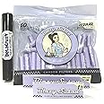 Blazy Susan Purple Carbon Filter Tips | Regular Size 9MM| 50ct Bag-Bundle with DeLaCruzV Tube.